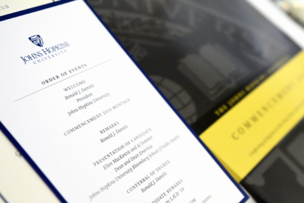 Commencement program